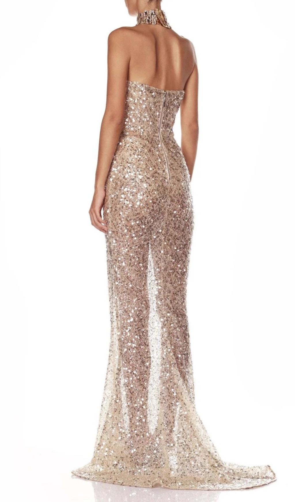 The Jair Strapless Sequin Gown: Dazzling Elegance & Red Carpet Glamour