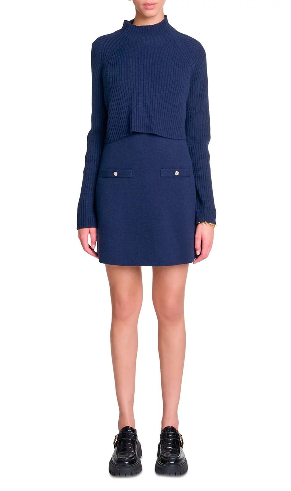 Roquette Layered Knit Mini Dress