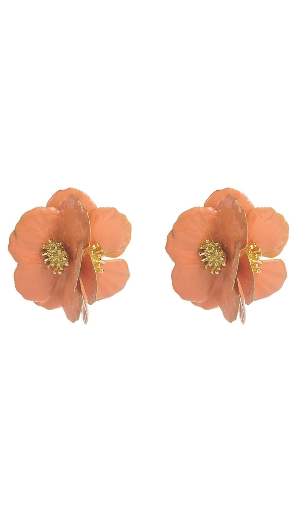 Joyita Elegant White Flower Statement Earrings for Women