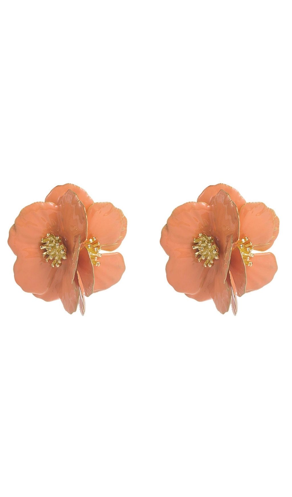 Joyita Elegant White Flower Statement Earrings for Women
