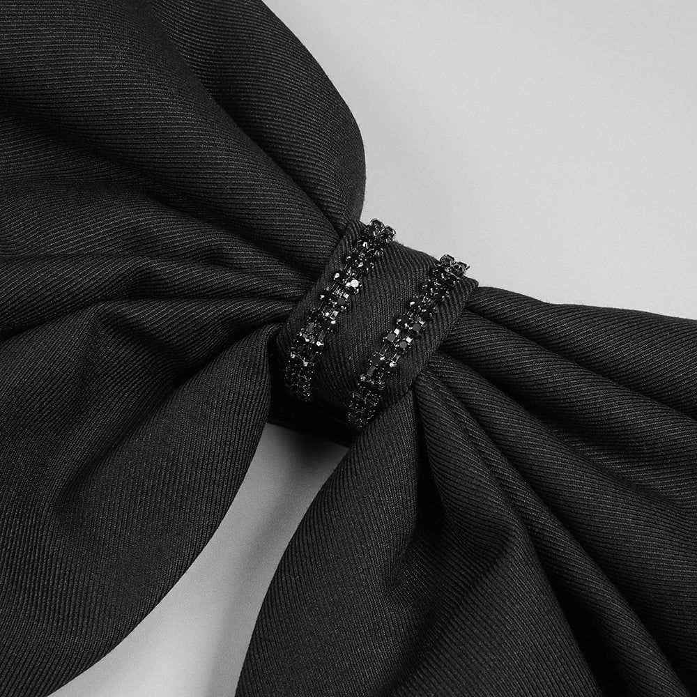 Jurek Sequin Off-Shoulder Bow Maxi Gown - Glamorous Formal Dress