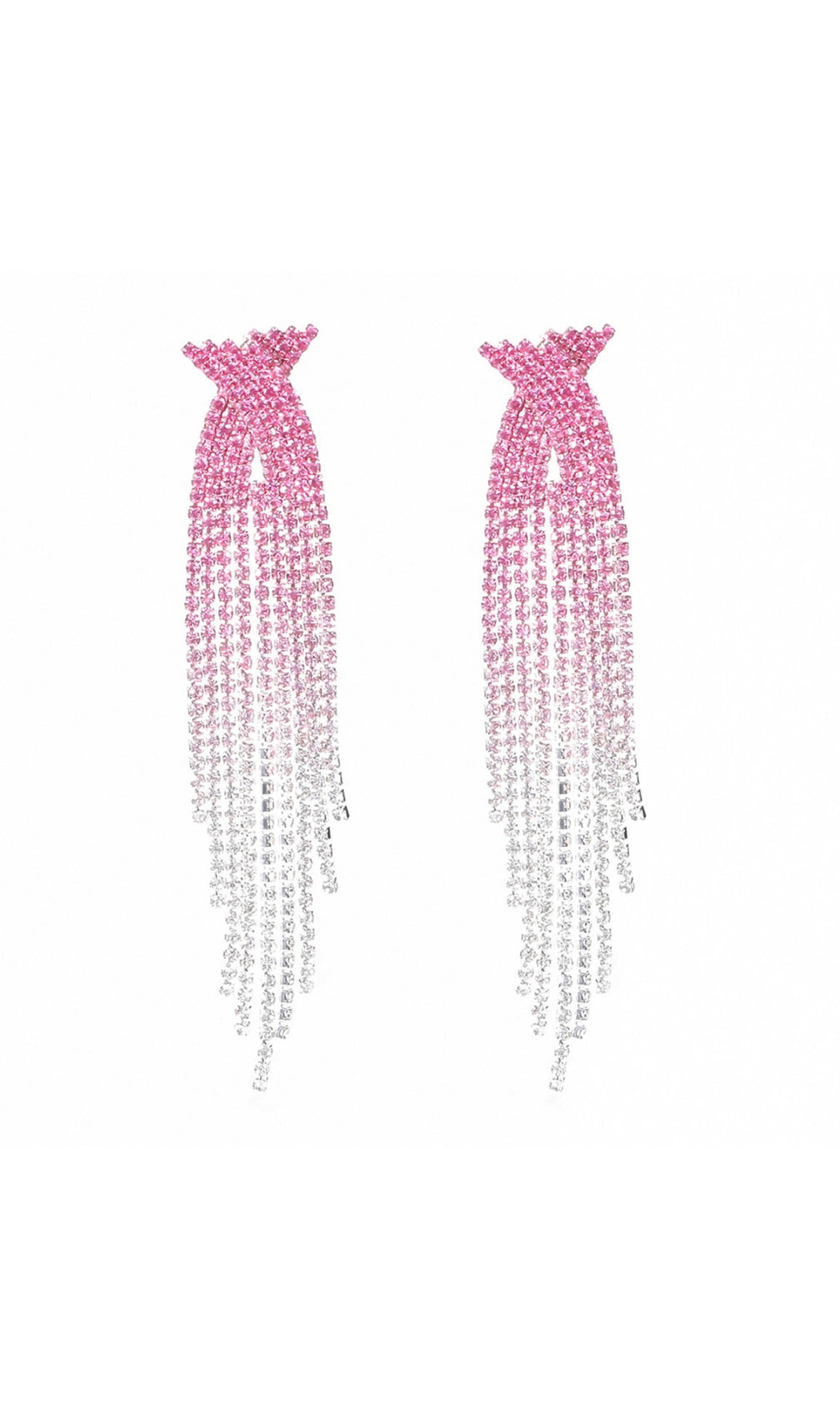 Danelle Rhinestone Tassel Earrings