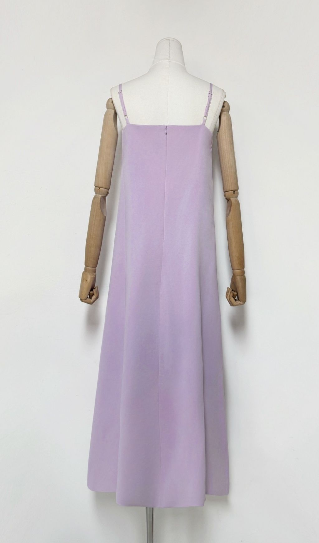 Erica Lavender Floral Maxi Dress - Strappy Embellished Garden Party Gown