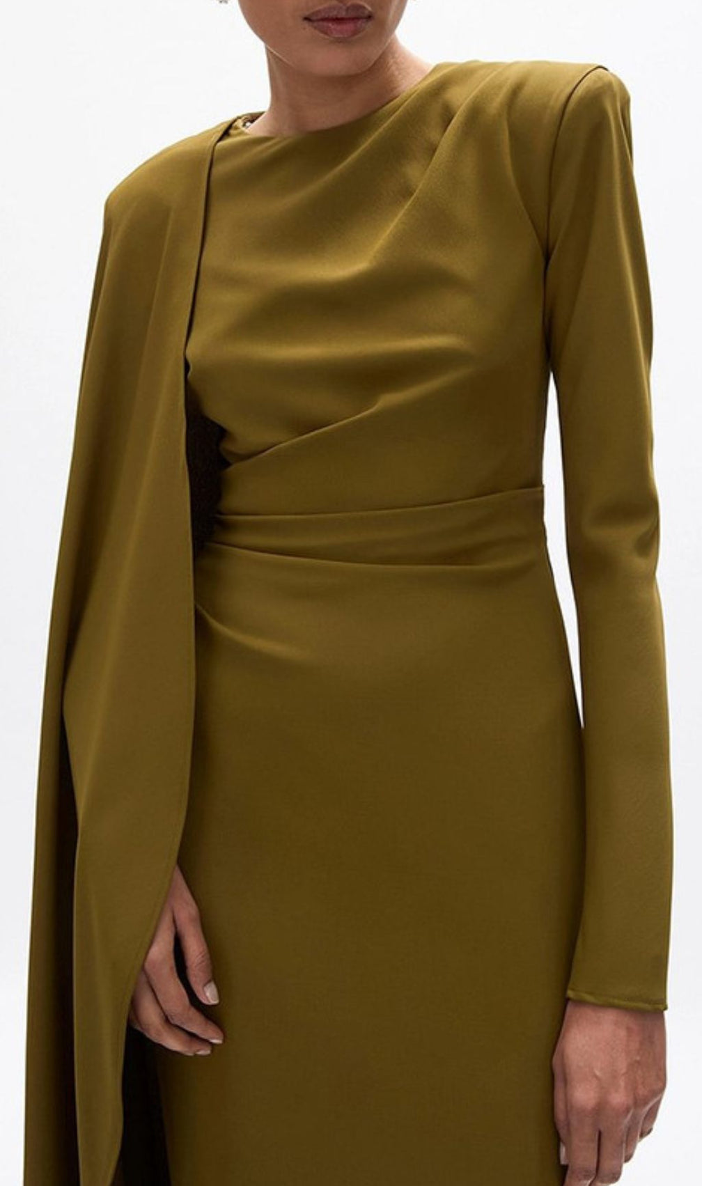 Haley Green Long Sleeve Maxi Dress