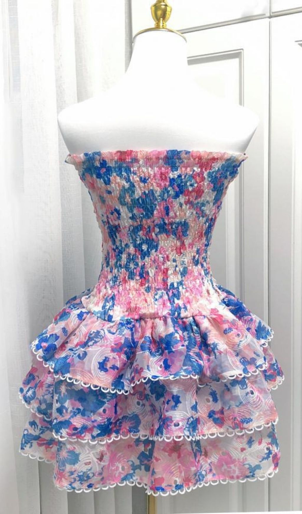 Kamilla Vibrant Floral Halter Tiered Mini Dress - Boho Chic Summer Essential