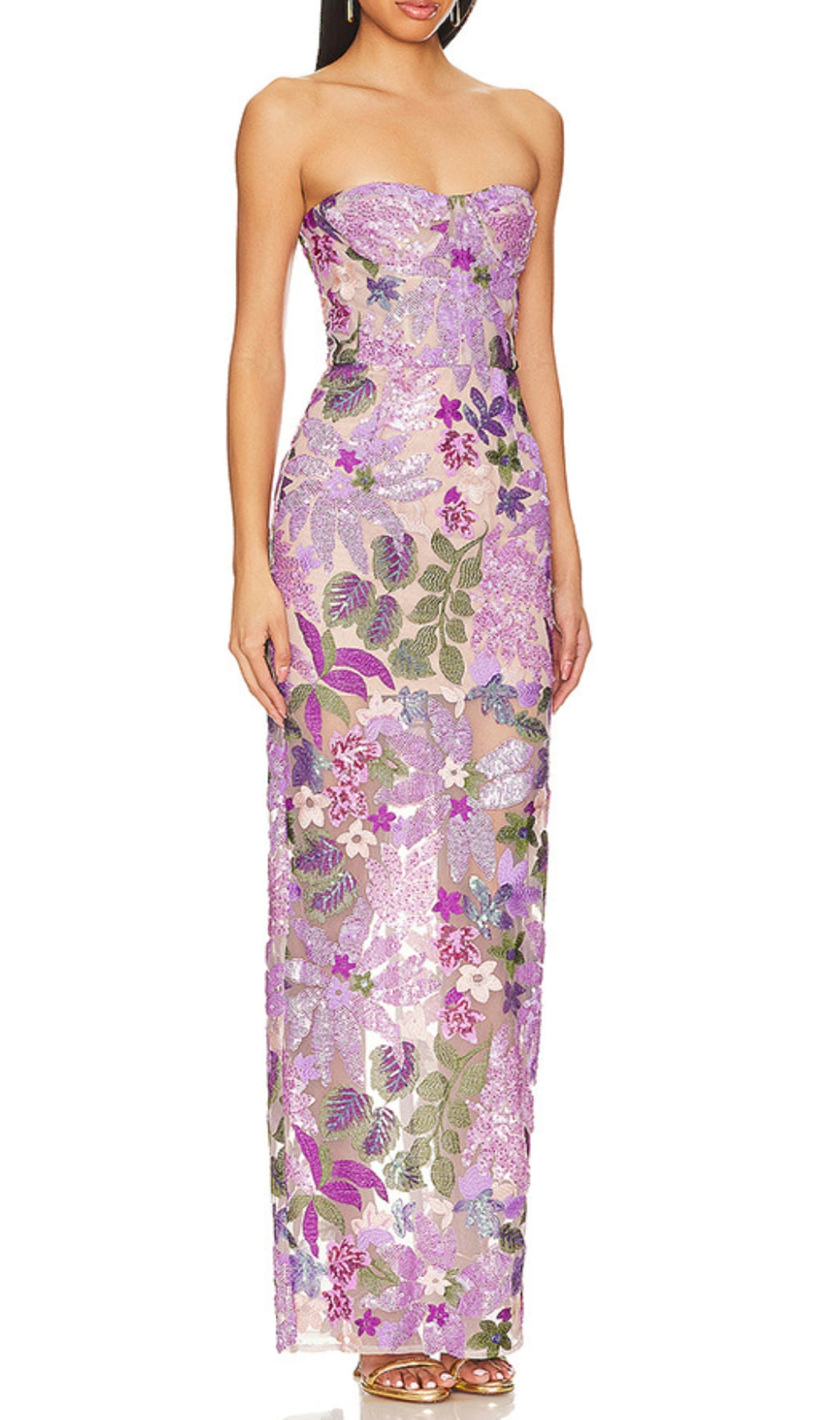 Asenath Sequin Embellished Maxi Dress