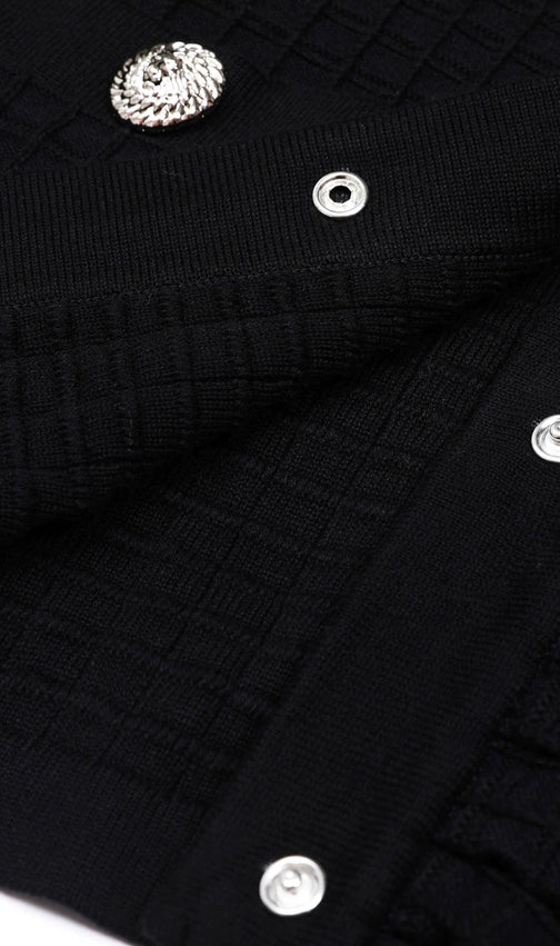 Julie Chic Flared Sleeve Knit Cardigan – Elegant Button-Front Style