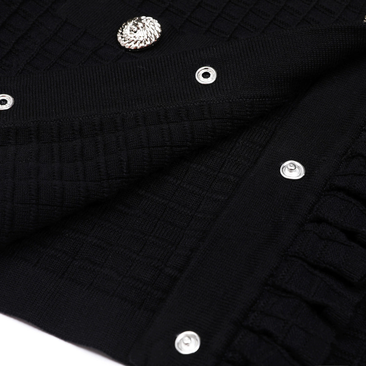 Julie Chic Flared Sleeve Knit Cardigan – Elegant Button-Front Style