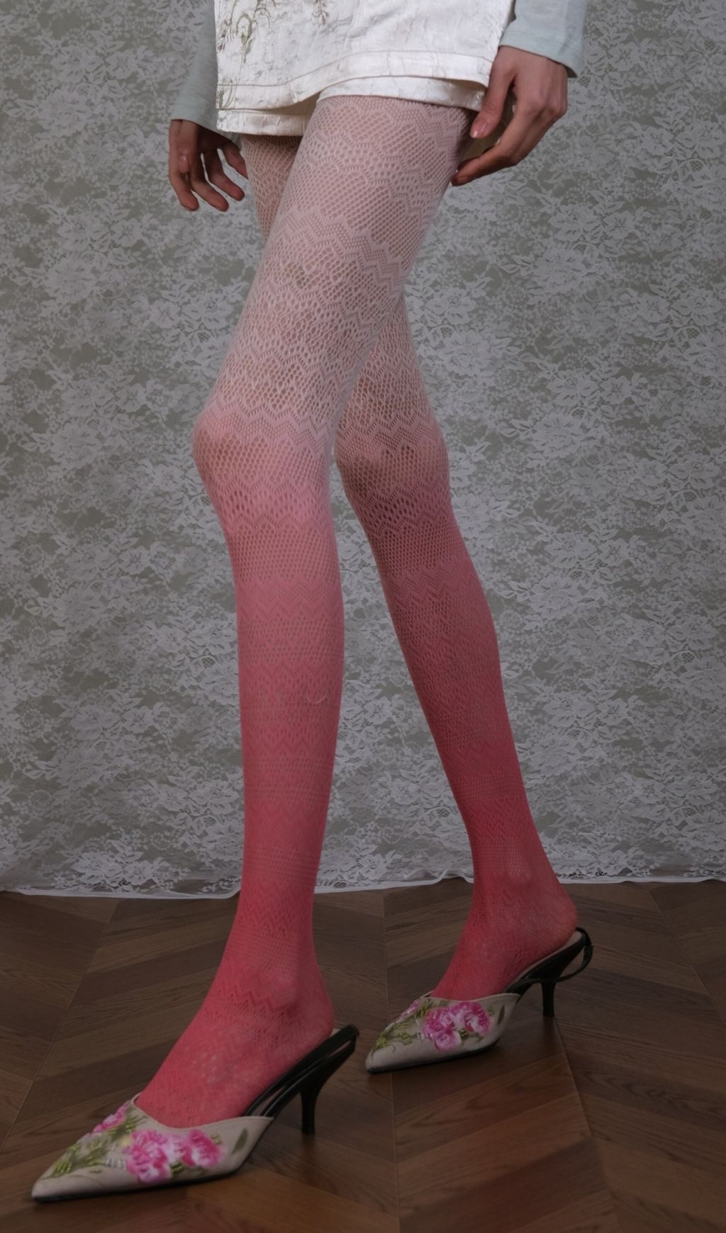 Pink Gradient Tights