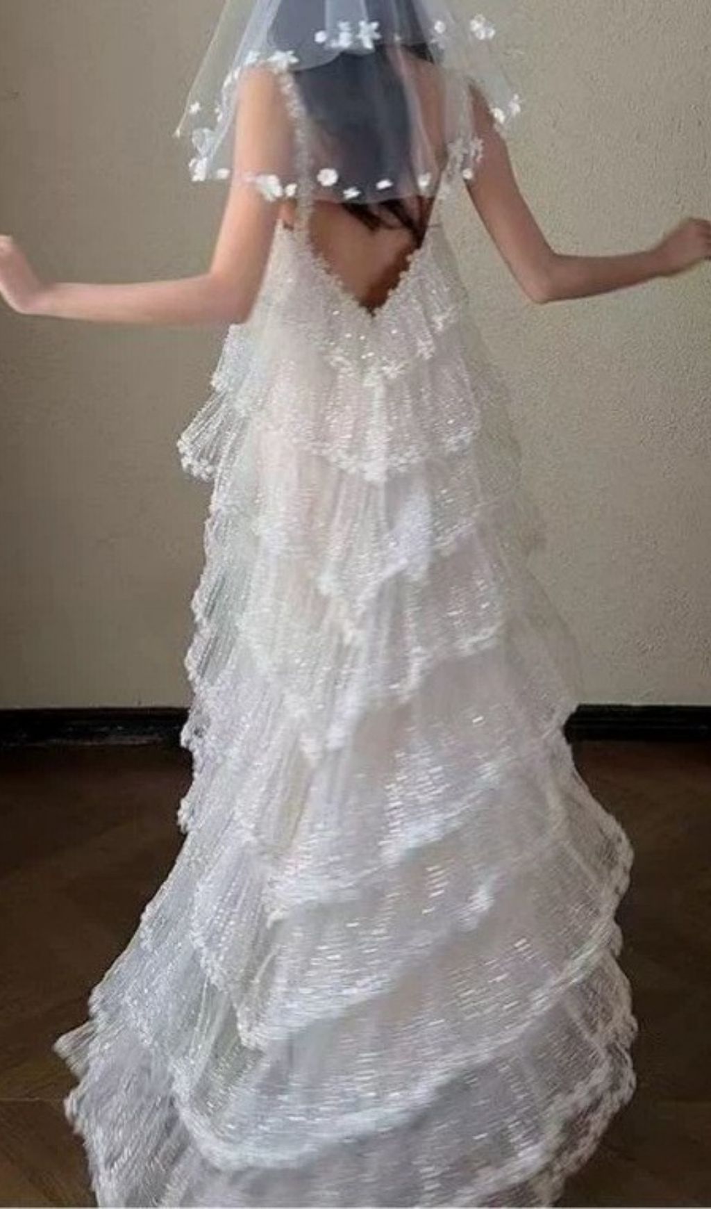 Kimia Ethereal Tiered Tulle Maxi Dress - Romantic Strappy Gown for Women