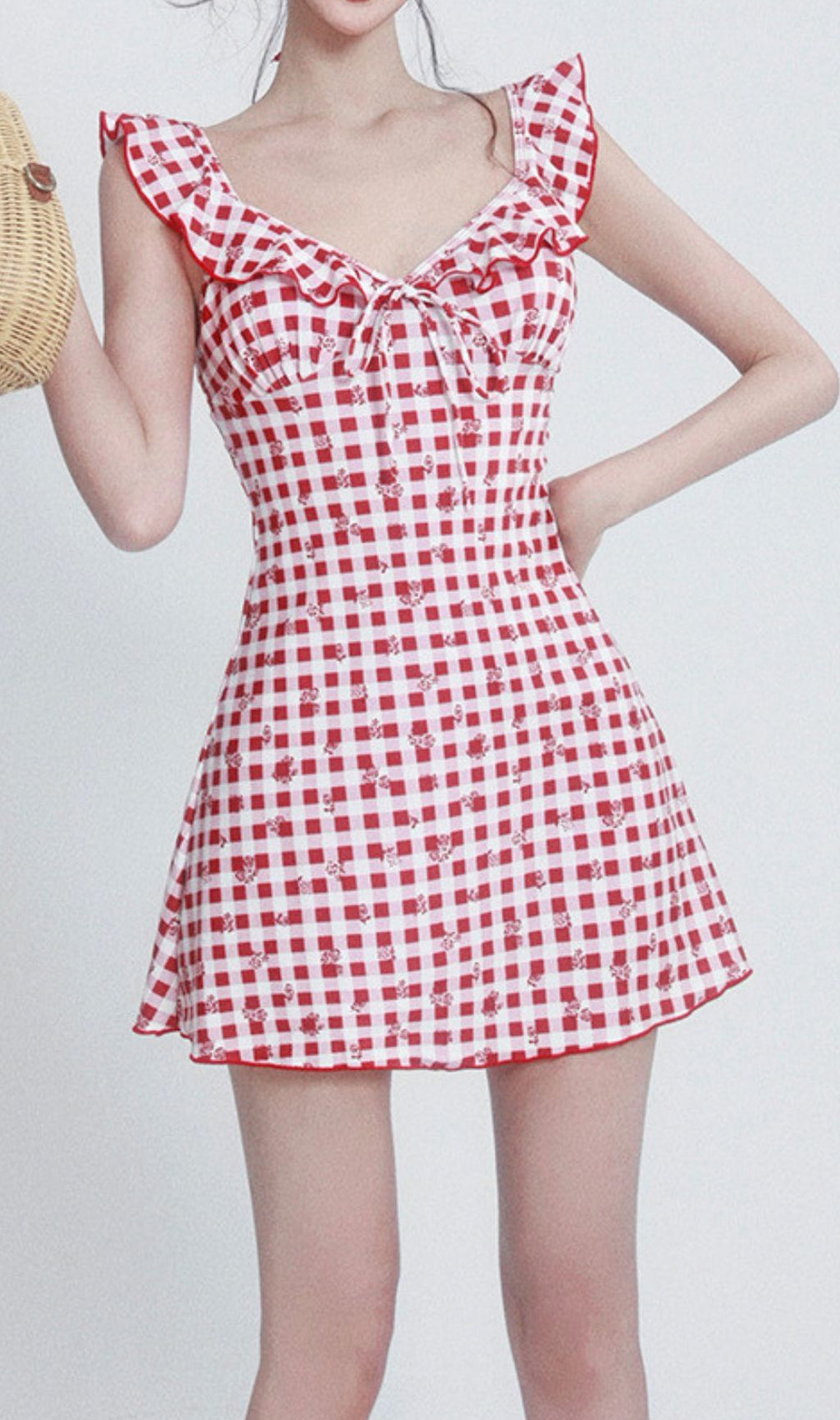 Frost Checkered One-Piece Swimsuit