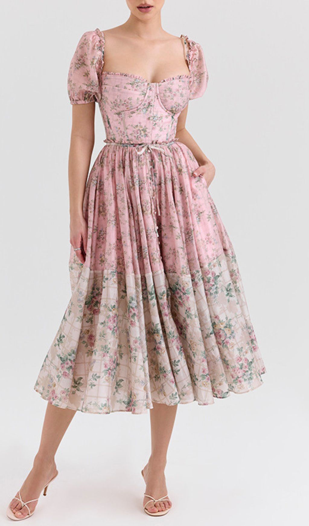 Emke Floral Midi Dress