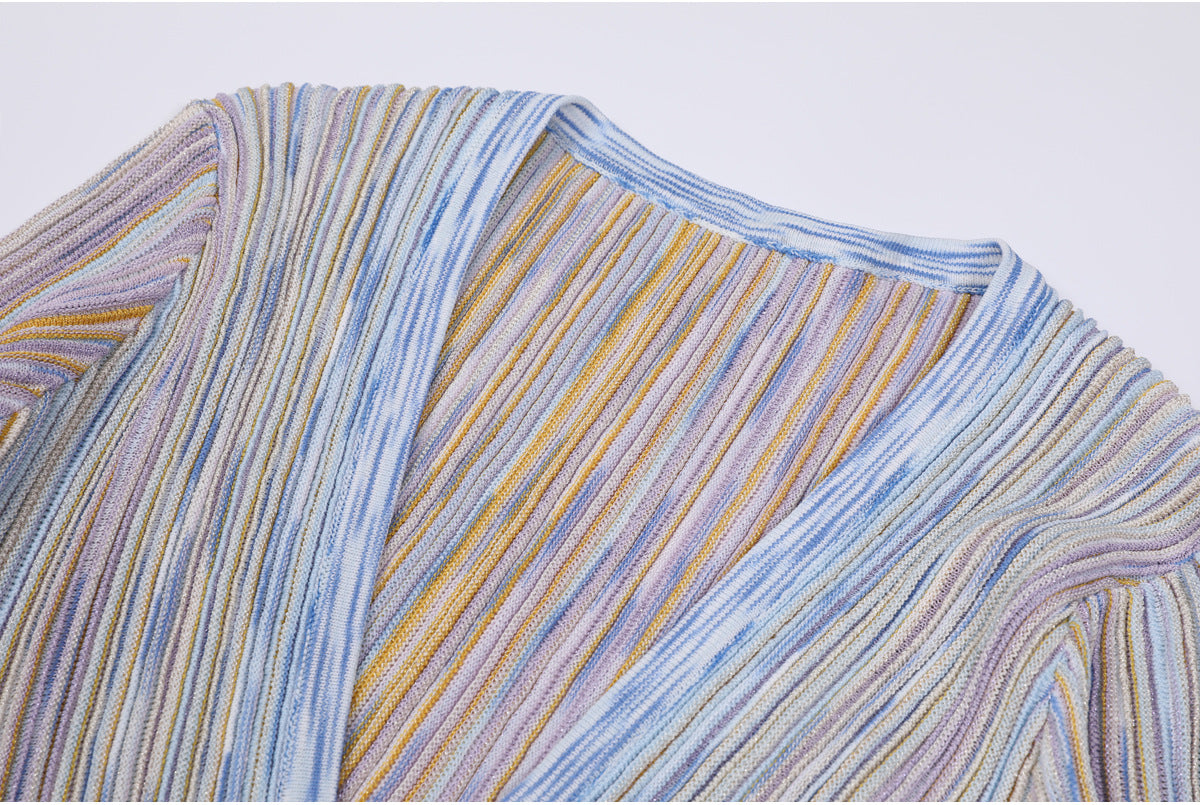 Gisela V-Neck Long Sleeve Midi Dress