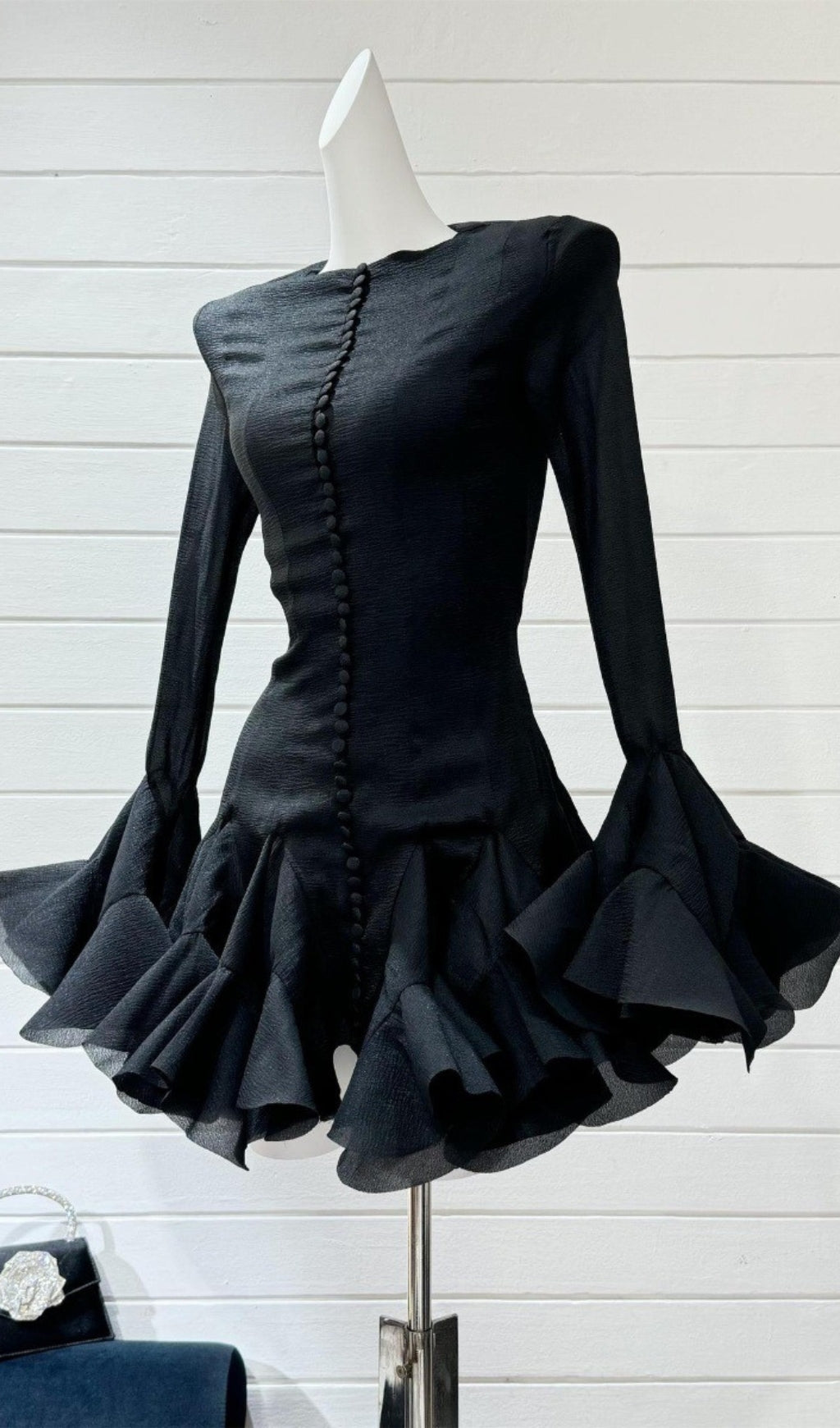 Bibiana Flared Long Sleeve Mini Dress