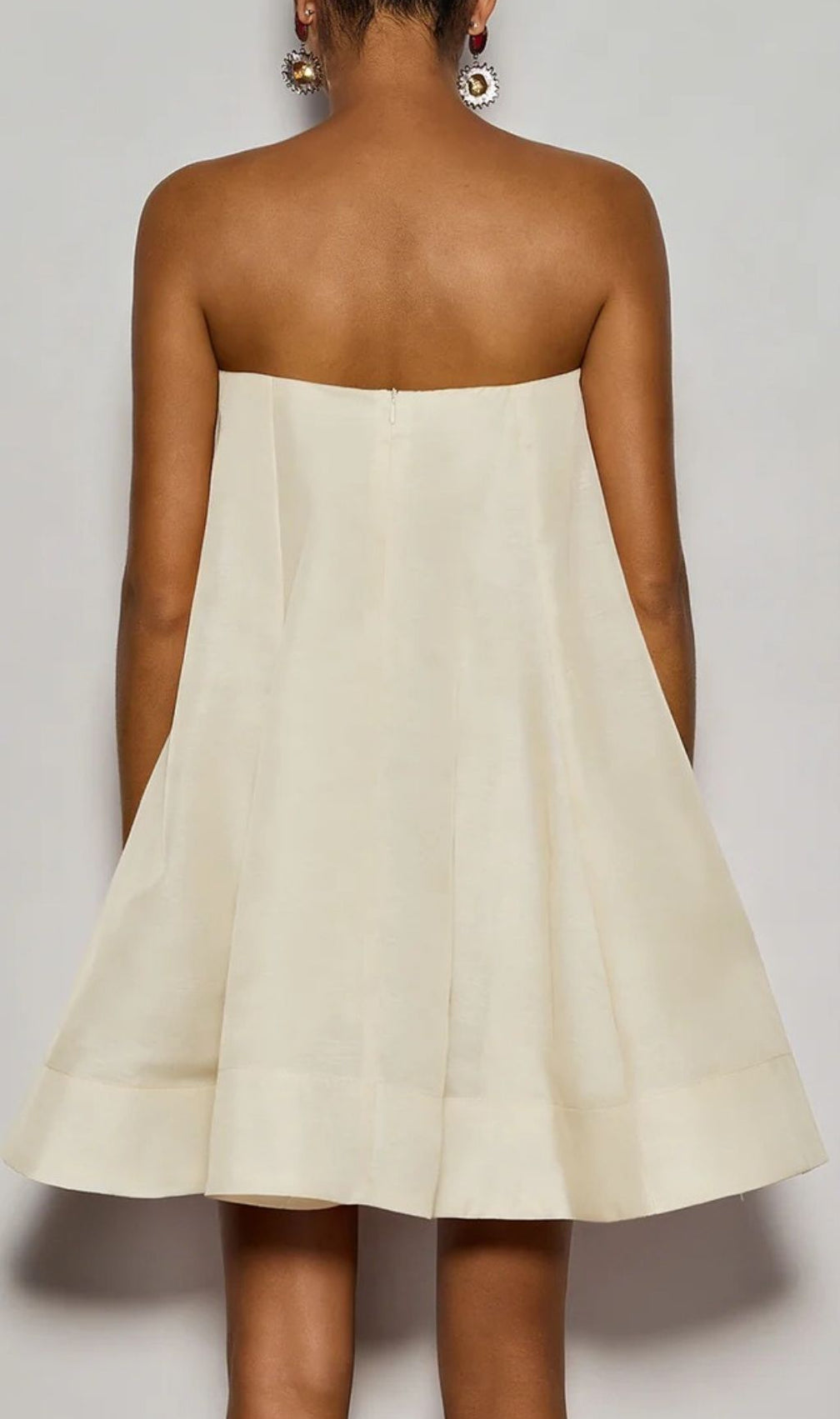 Gratho Sunshine Bloom Yellow Floral Strapless Mini Dress | Summer Chic