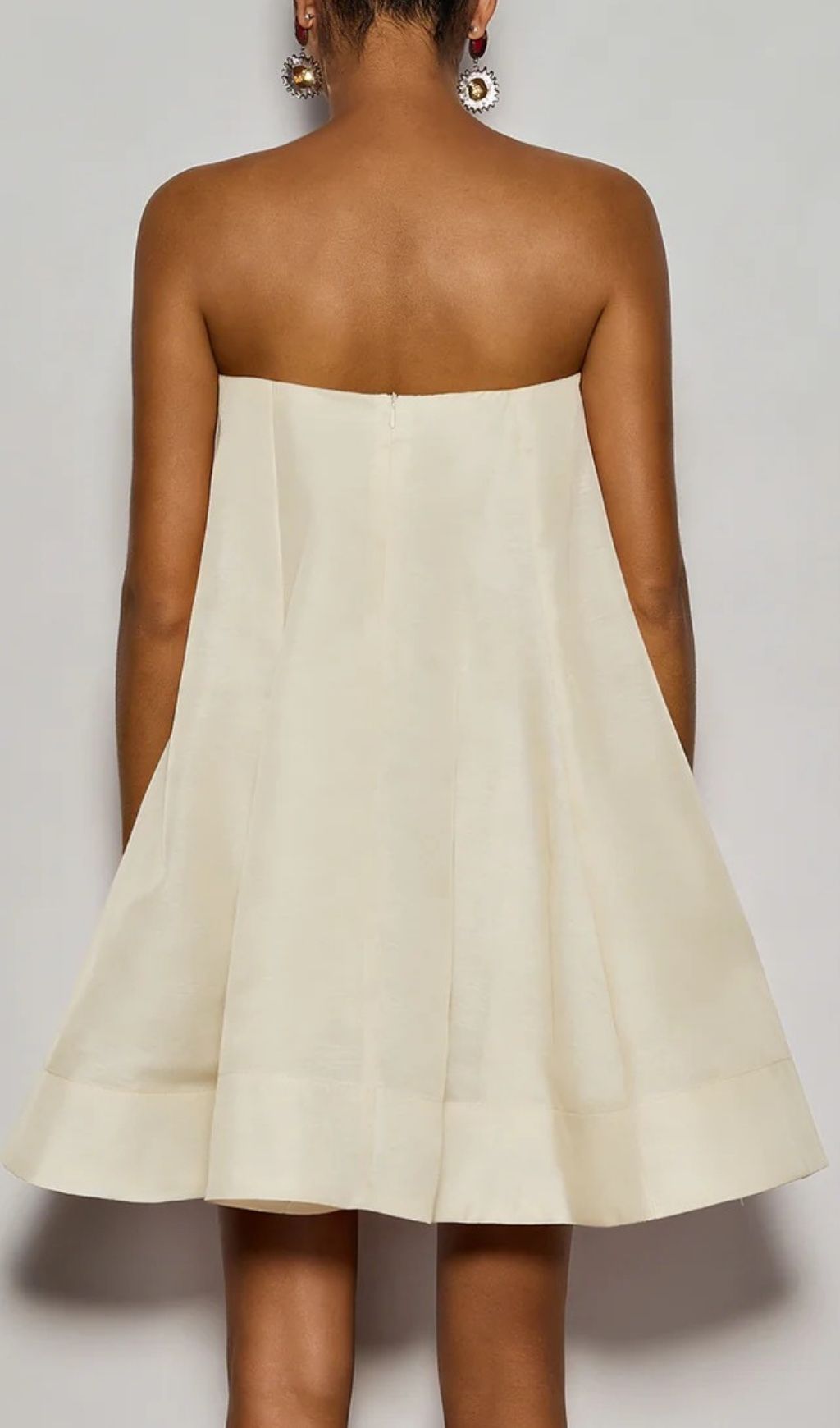 Gratho Sunshine Bloom Yellow Floral Strapless Mini Dress | Summer Chic