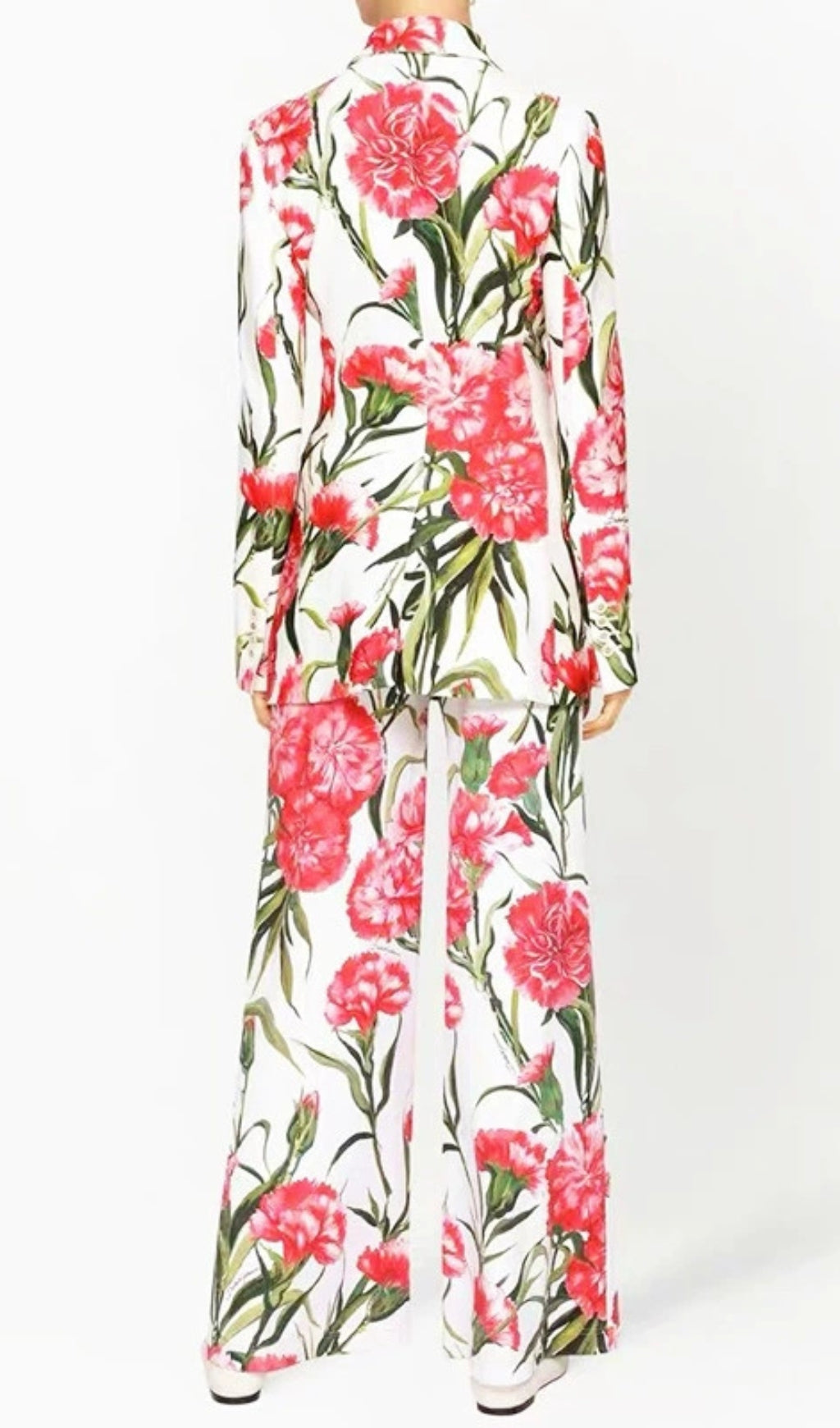 Garrett Flower Printed Blazer & Pants Set