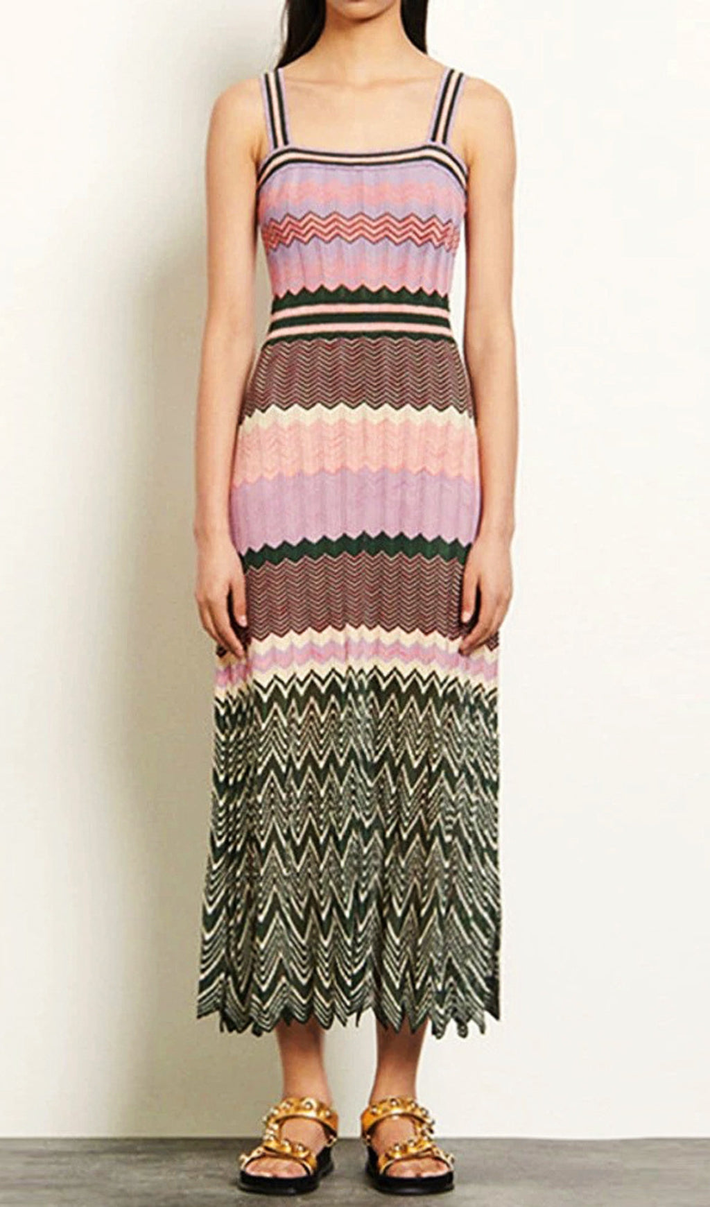 Gregg Strappy Knit Midi Dress