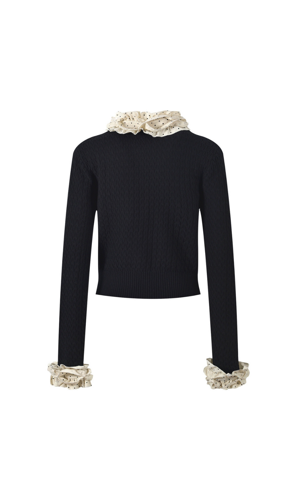 Helga Dot Knit Crop Top