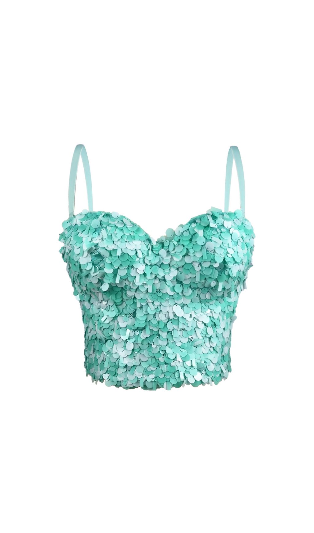 Gitte Sequin Crop Top