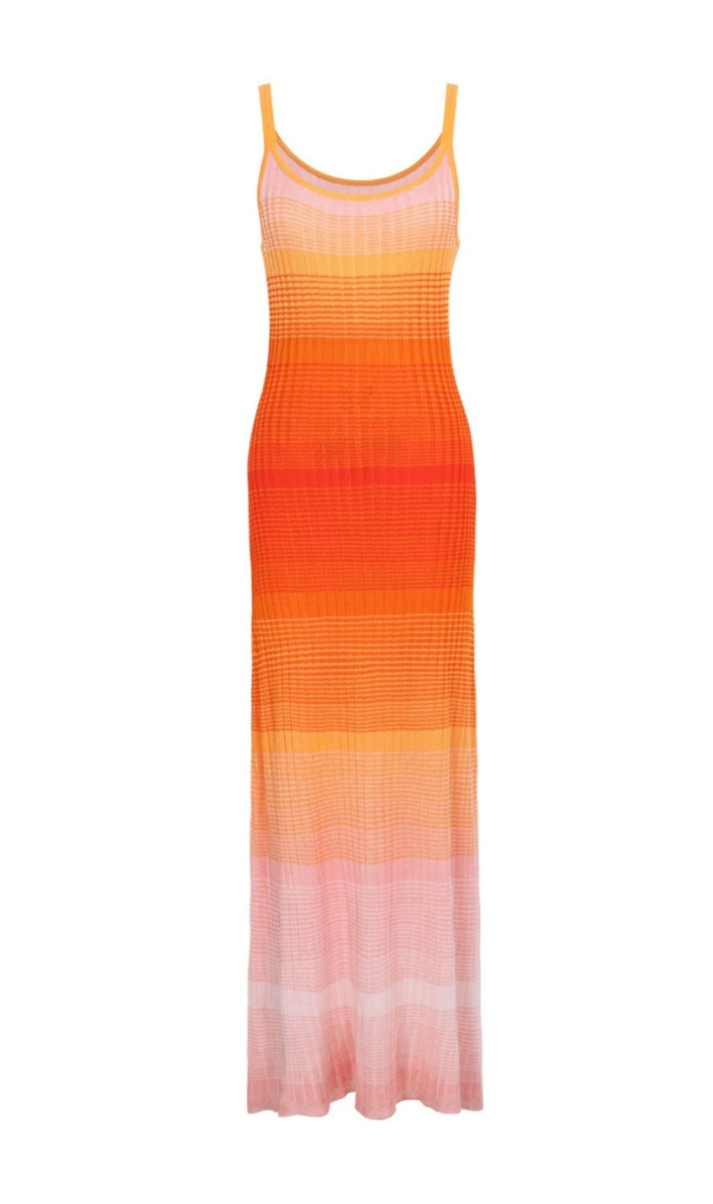 Tie-Dye Knitted Maxi Dress