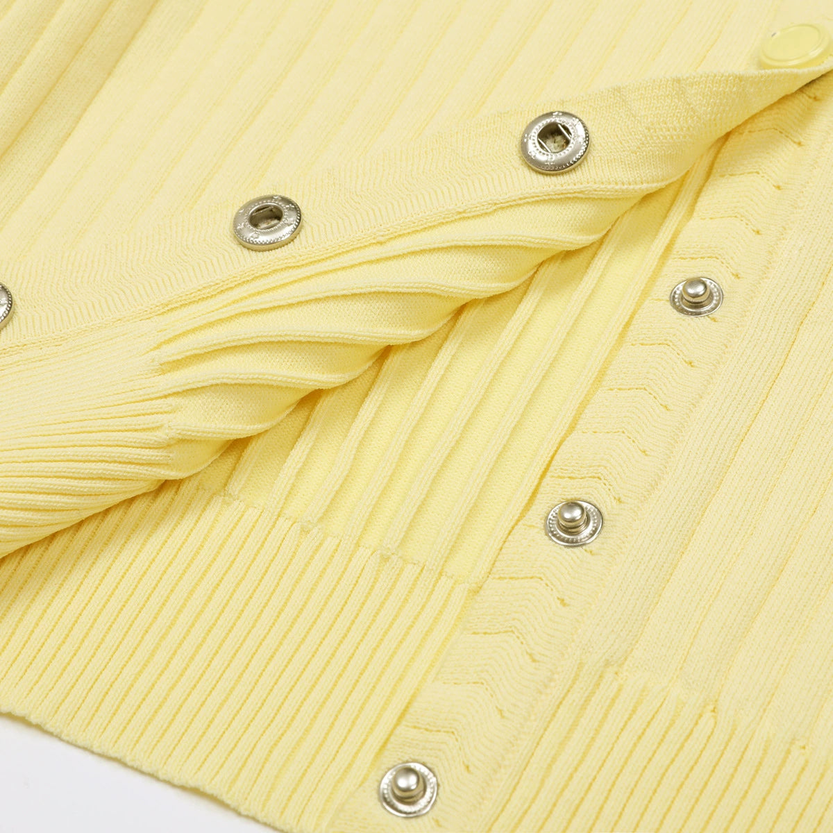 Jackie Yellow Ribbed Knit Maxi Dress & Cardigan Set