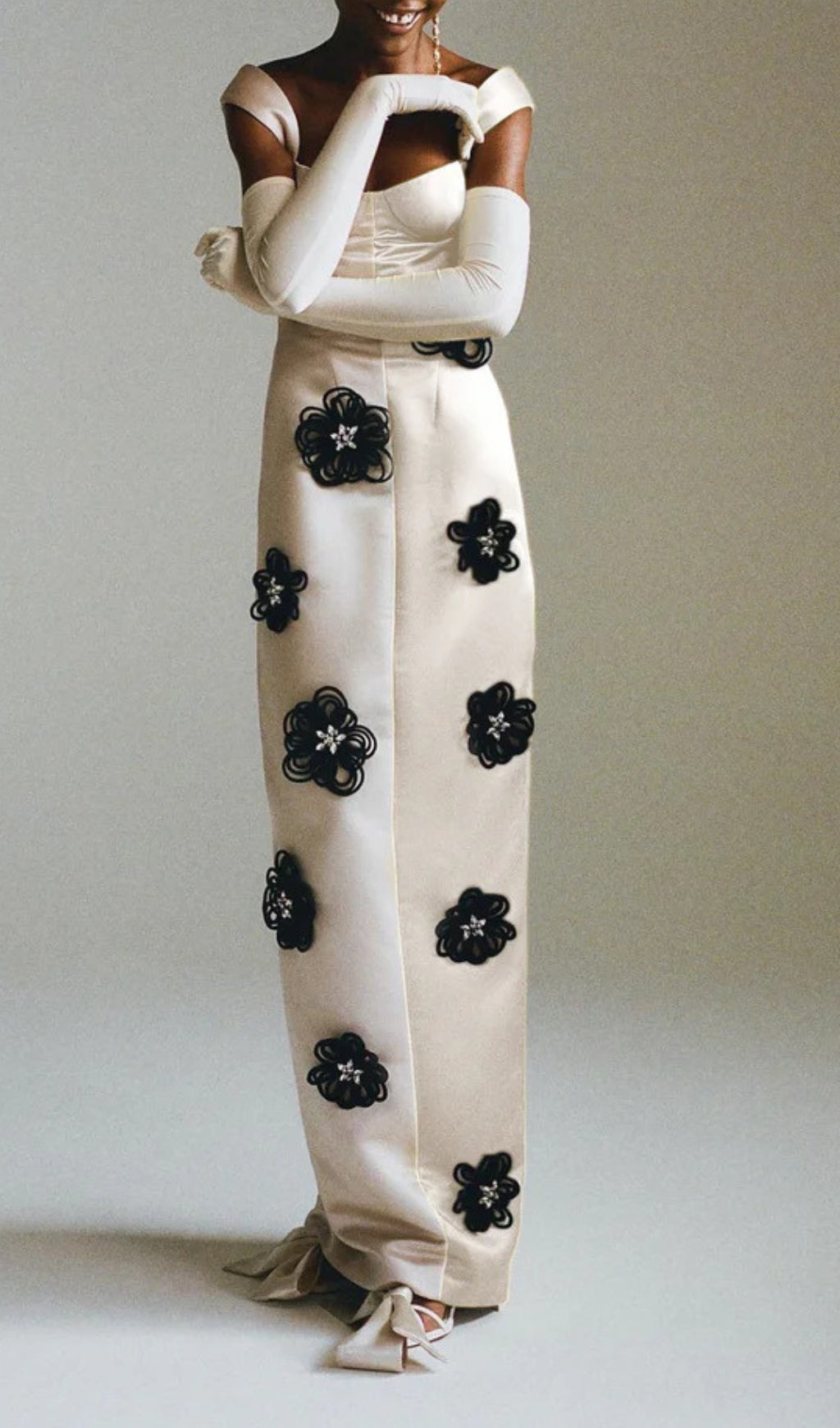 Arely Flower Maxi Bandage Dress