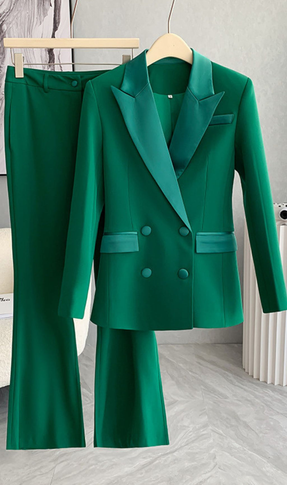 Gautier Green Blazer & Pants Set
