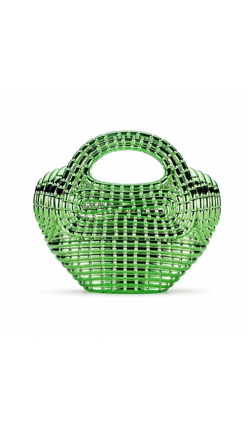 Raxelyn Green Sculpted Grid Bag
