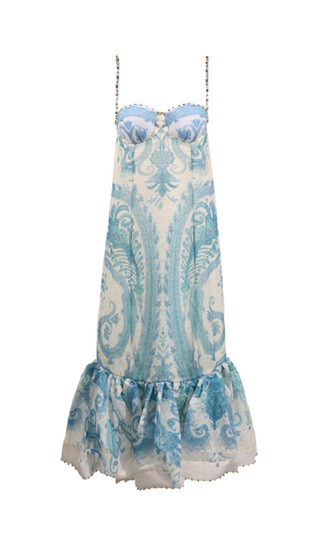 Einya Blue Printed Maxi Dress