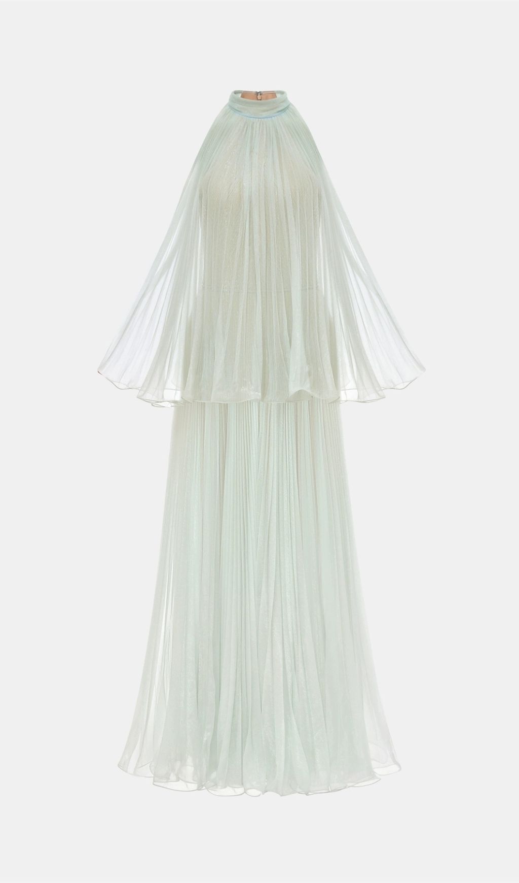 Halona Halter Mesh Maxi Dress