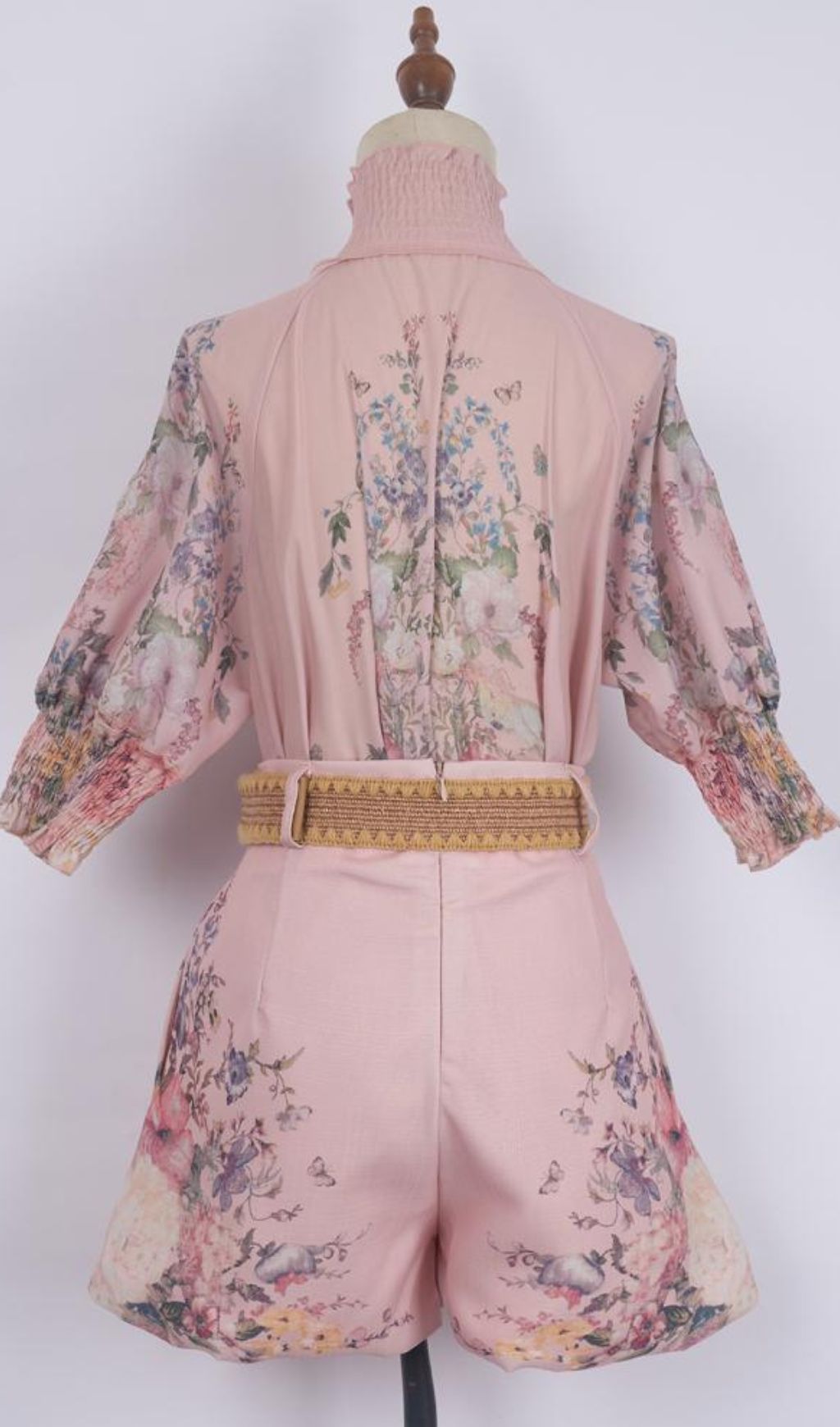 Glenna Flower Printed Blouse & Shorts Set