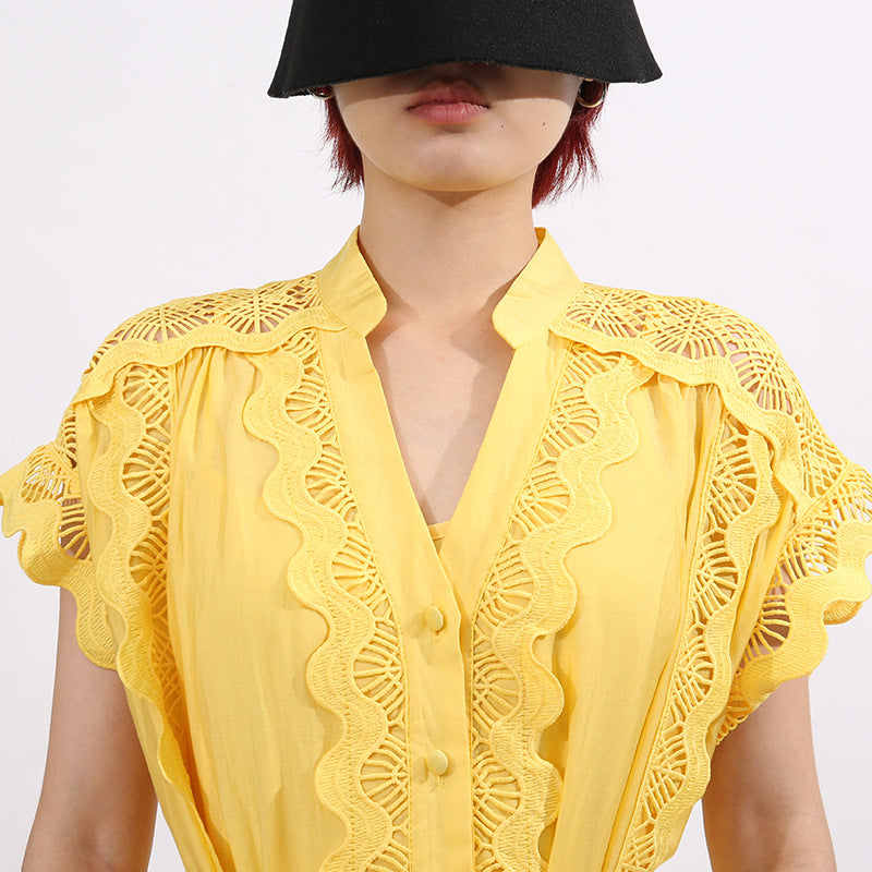 Fritzi V-Neck Maxi Dress