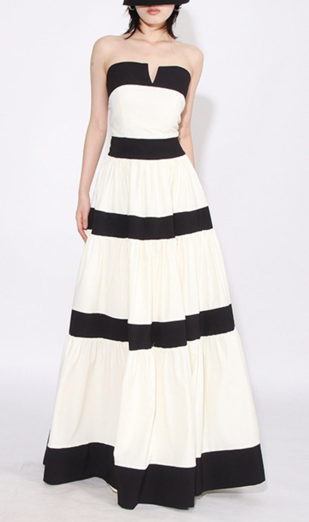 Archana Strapless Bow Maxi Dress