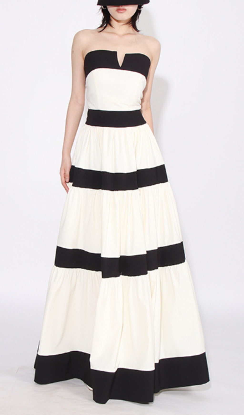 Archana Strapless Bow Maxi Dress