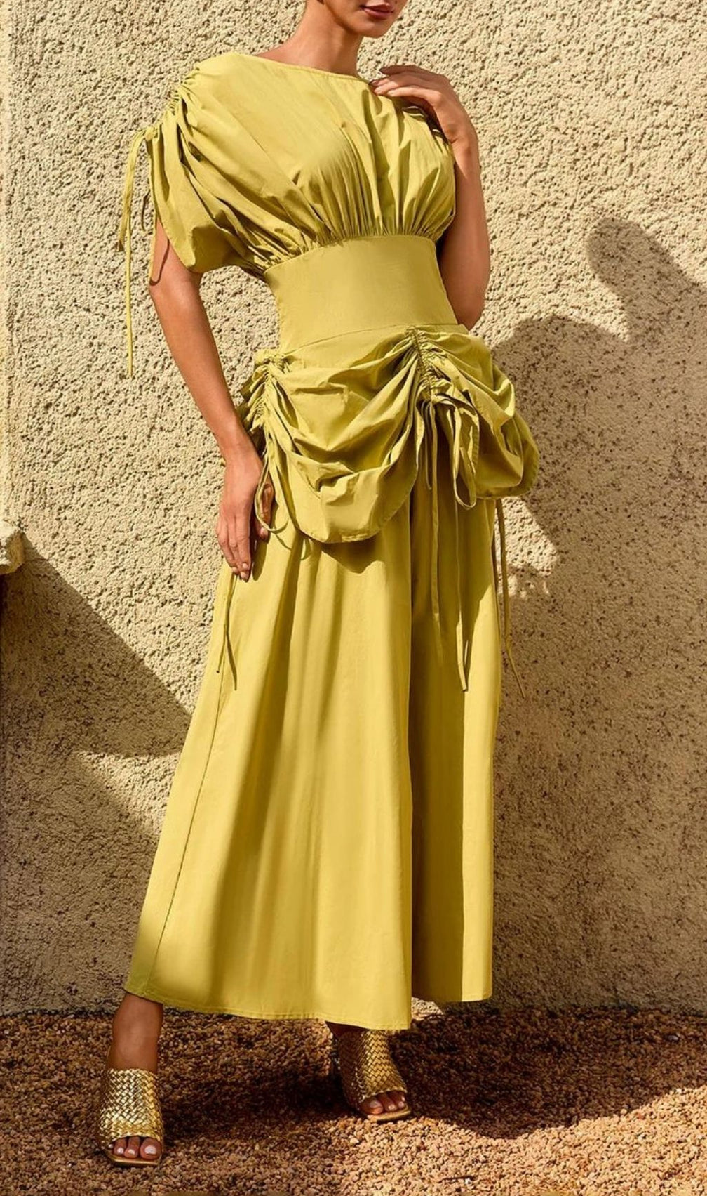Alderyn Drawstring Maxi Dress