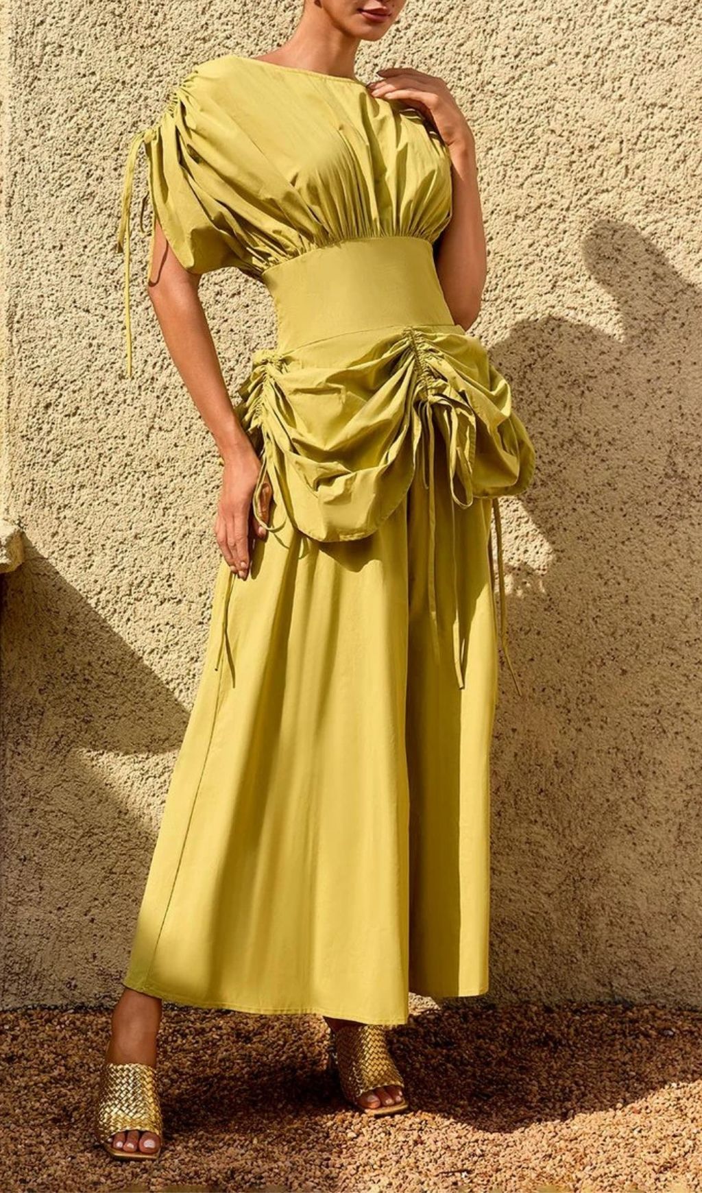 Alderyn Drawstring Maxi Dress