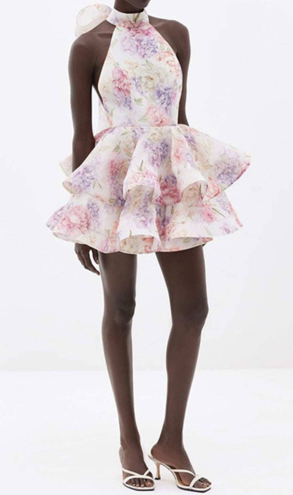 Duha Halter Floral Printed Mini Dress
