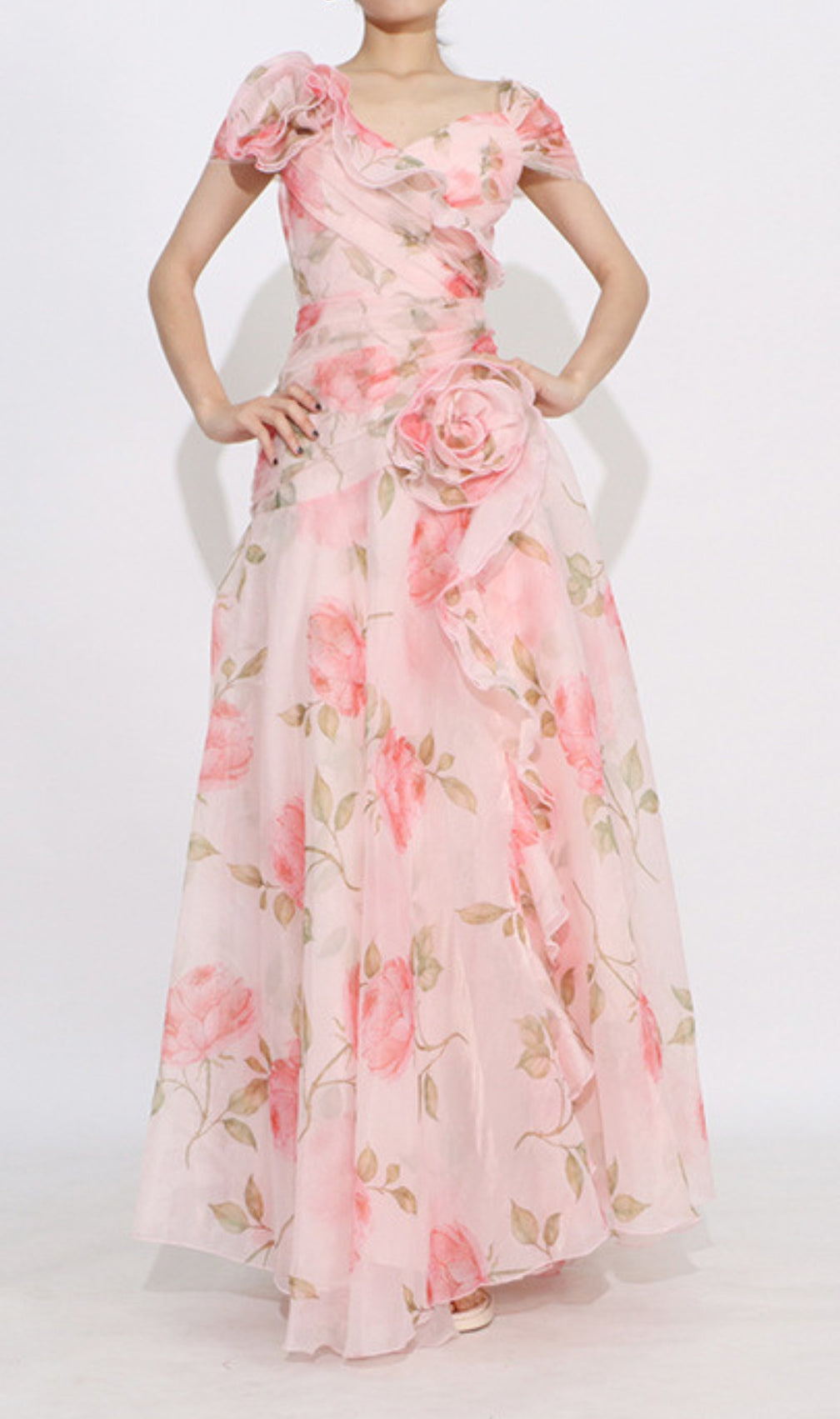 Dyllis Floral Printed Maxi Dress