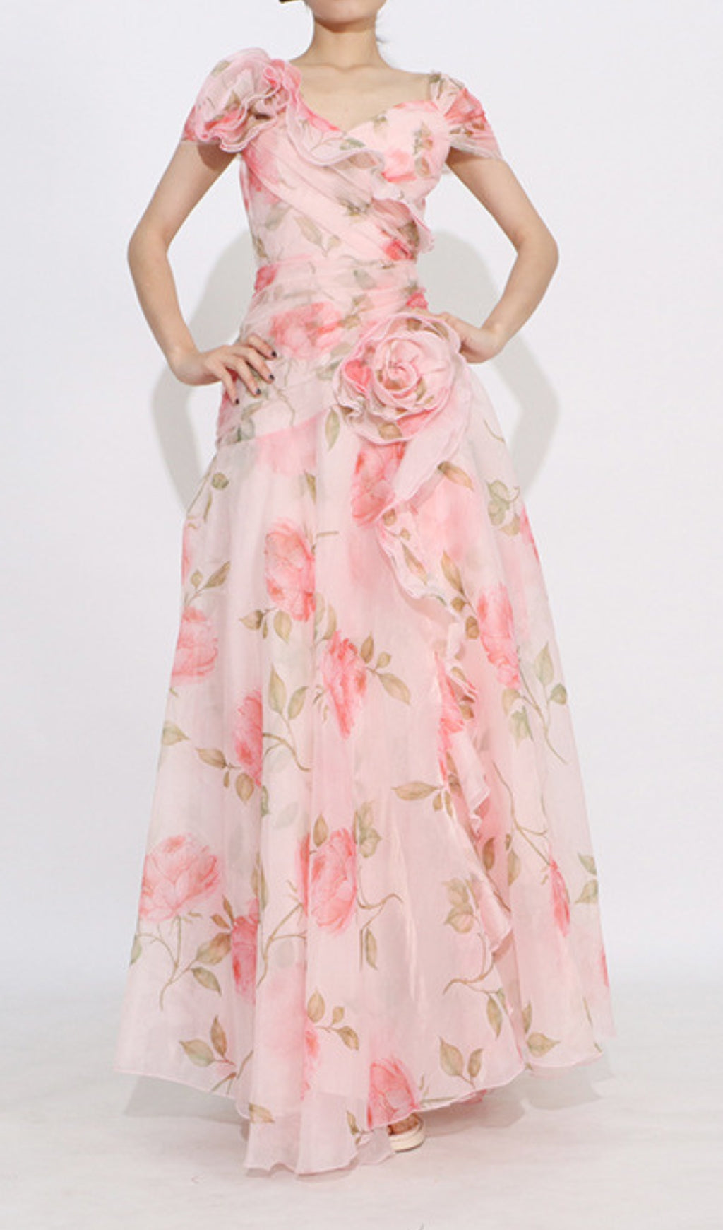 Dyllis Floral Printed Maxi Dress