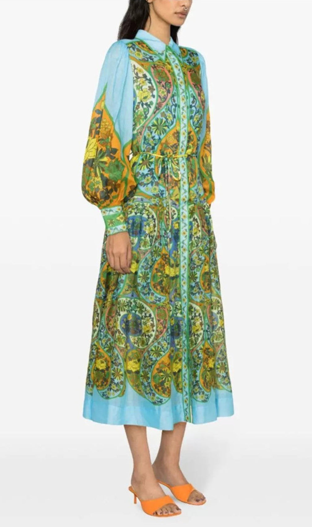 Avatar Printed Midi Dress