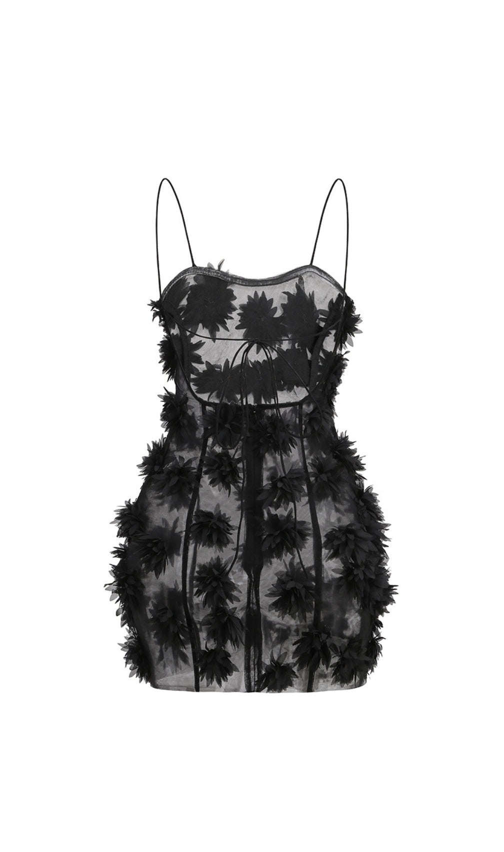 Briseis Flower Embellished Mini Dress