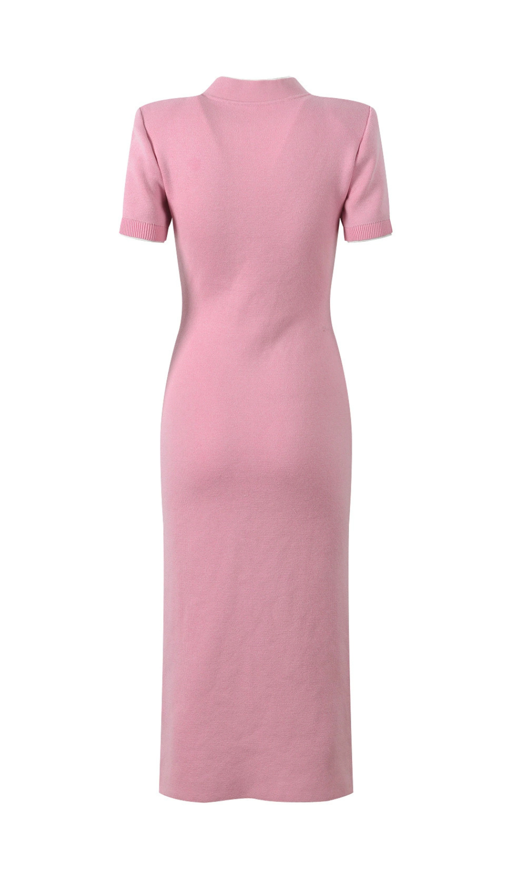 Hue Pink Flower Embellished Knit Midi Dress