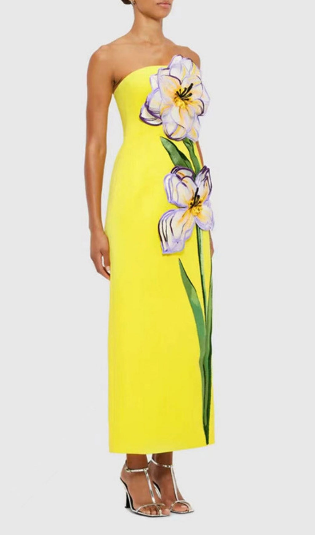 Freddy Strapless Flower Maxi Dress