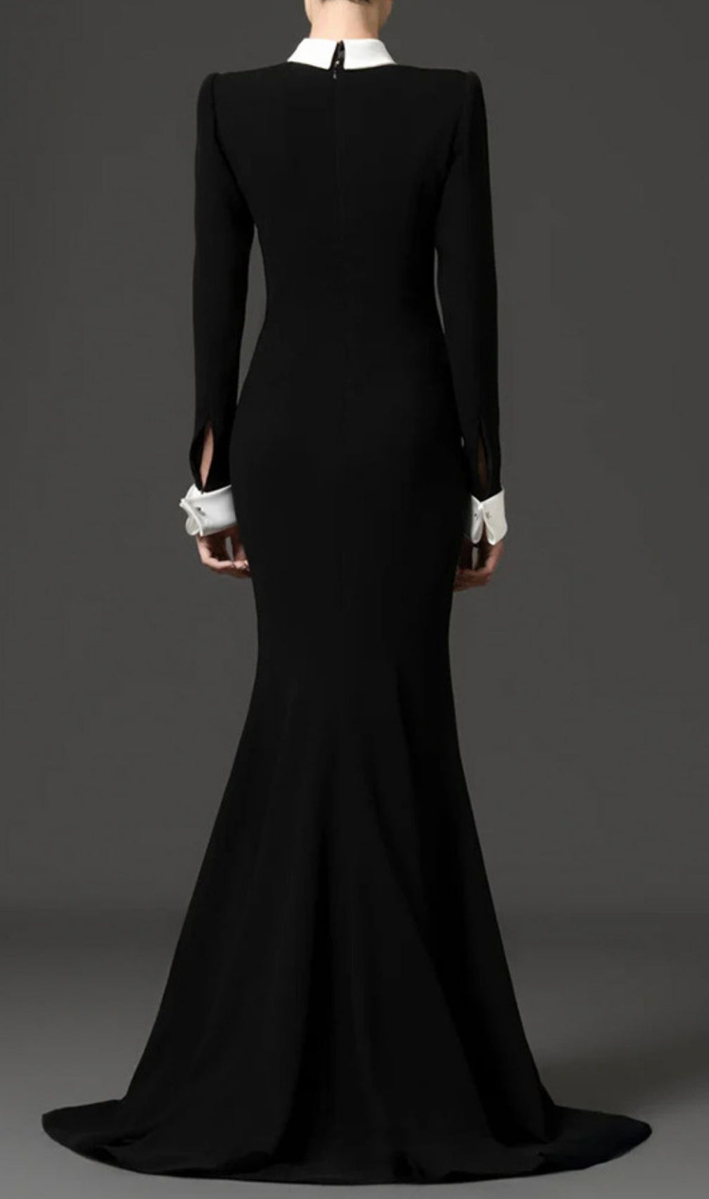 Kylee Black Diamante Long Sleeve Maxi Dress