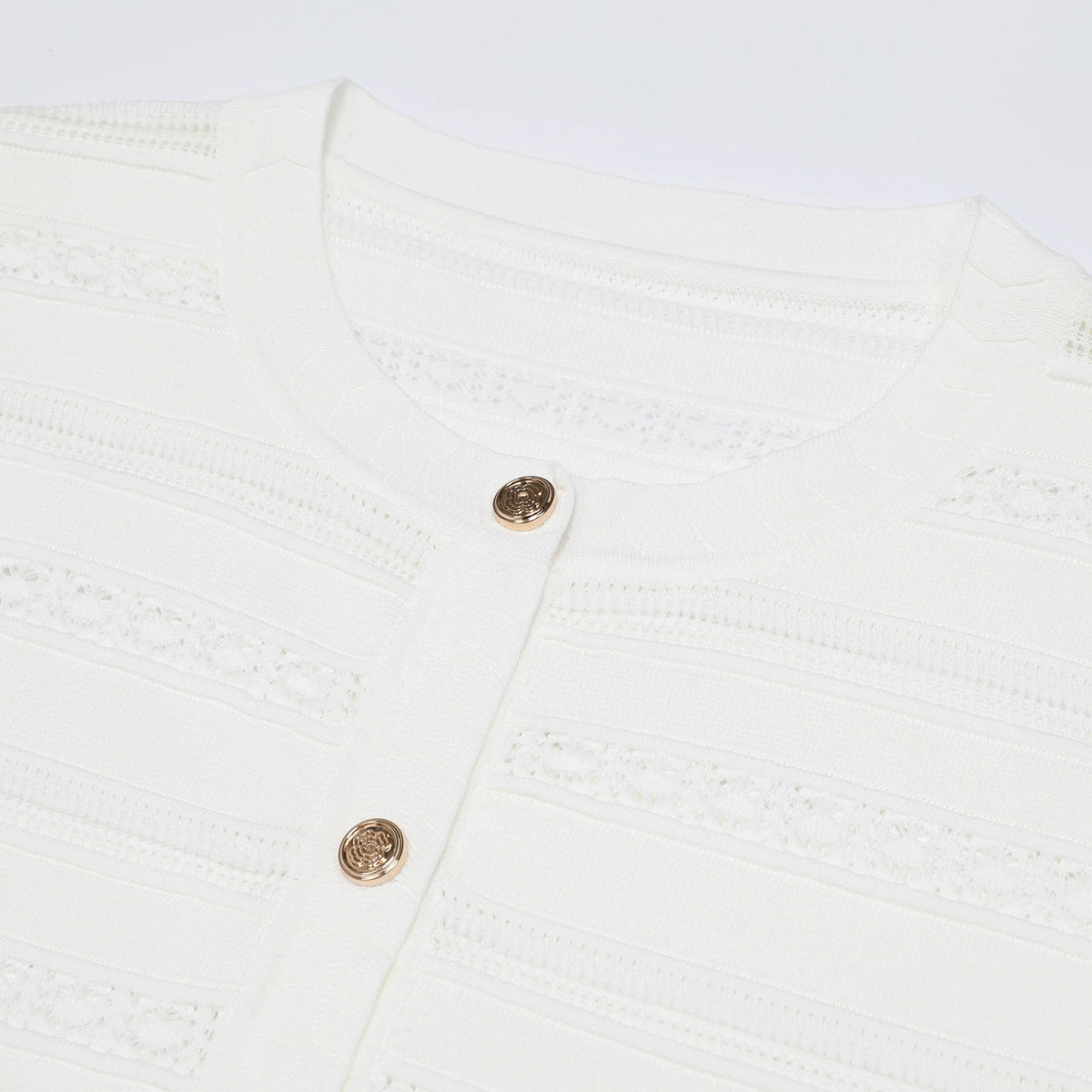 Kinsey White Knit Cardigan & Dress Set