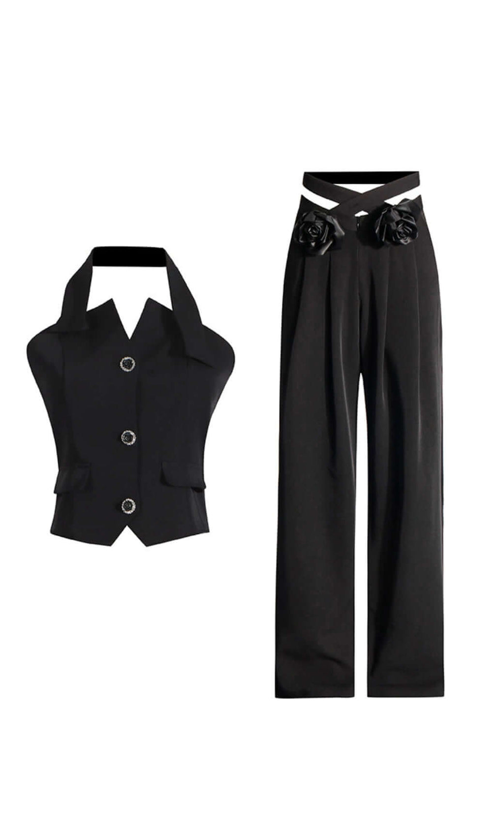 Anaphora Flower Trouser Set