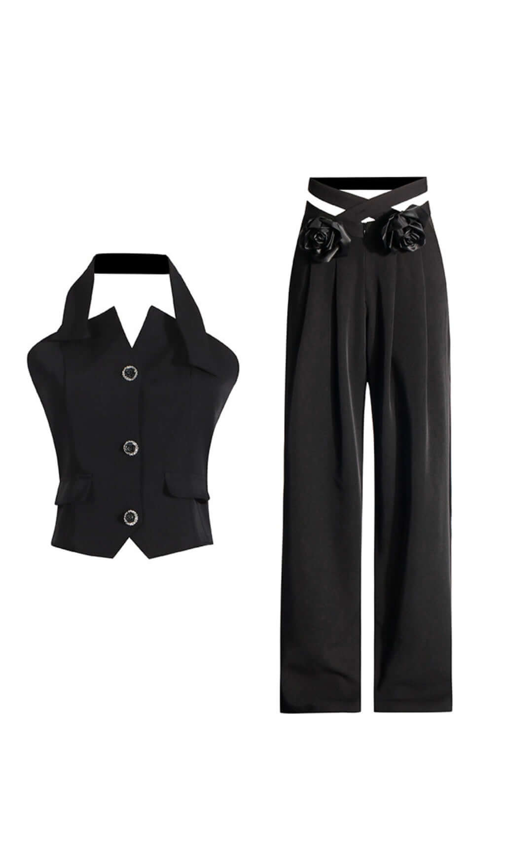 Anaphora Flower Trouser Set