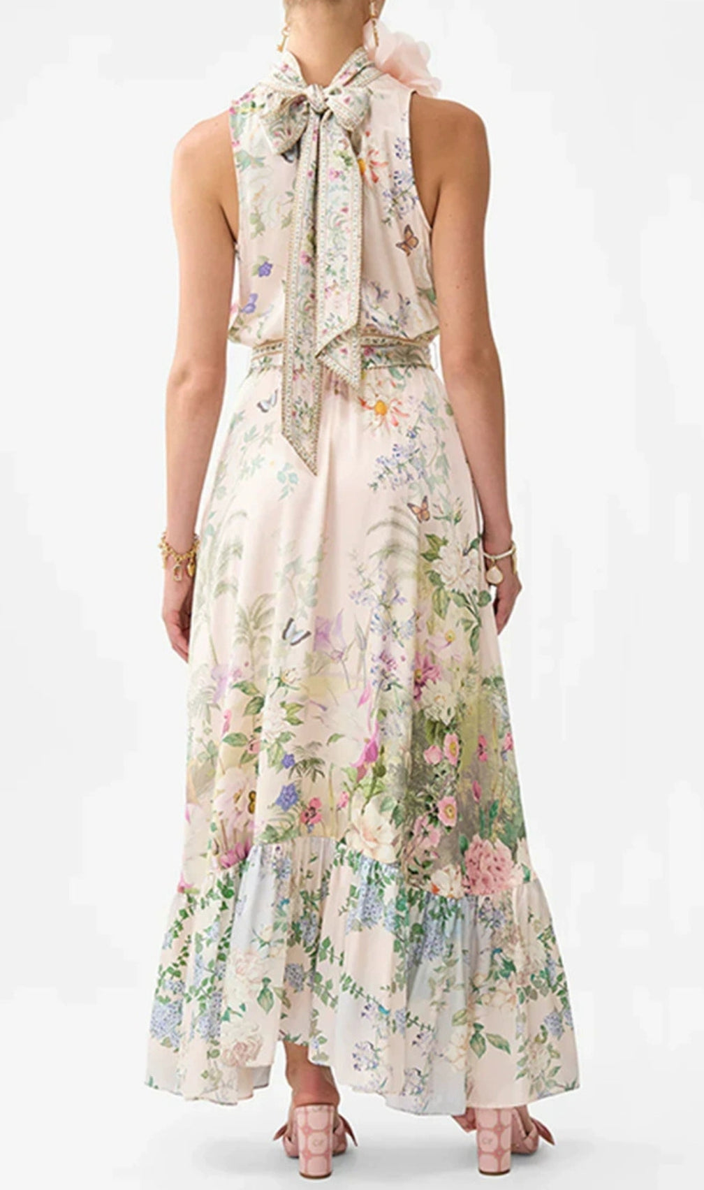 Emy Halter Floral Printed Maxi Dress