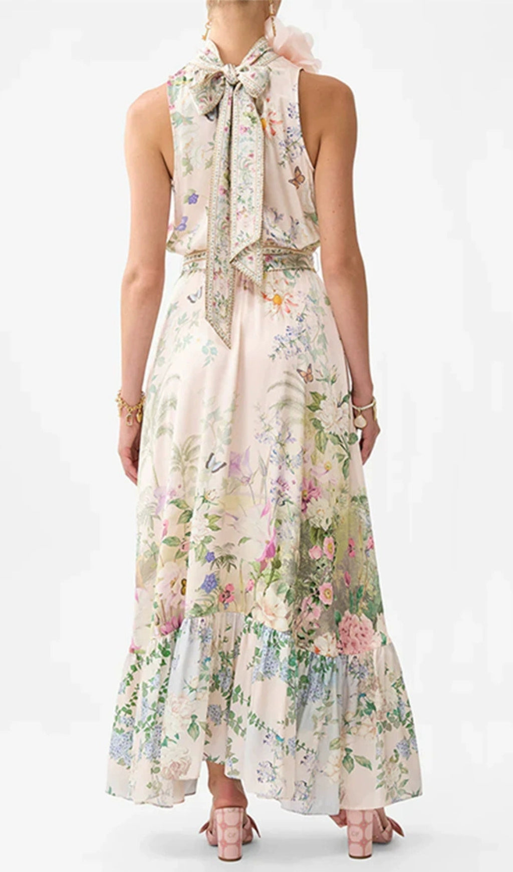 Emy Halter Floral Printed Maxi Dress